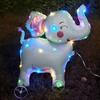 Square Shape Cartoon Animal Balloon With Wheels Luminous Balloon  Birthday Decoration