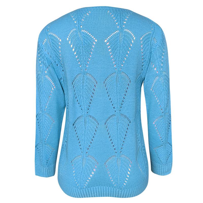 Розовый свитер, женский сексуальный вязаный женский свитер с длинным рукавом, ажурные свитера для женщин, модный осенний джемпер Pull Femme