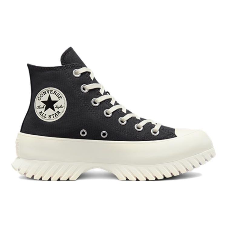 Converse Кроссовки унисекс Chuck Taylor All Star Lugged 2.0 High Dark Smoke Grey Egret, черные A01368C
