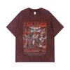 275 GSM Washed T-shirts 100% Cotton One Piece V17 Ace Print Unisex Heavy Cotton T Shirt