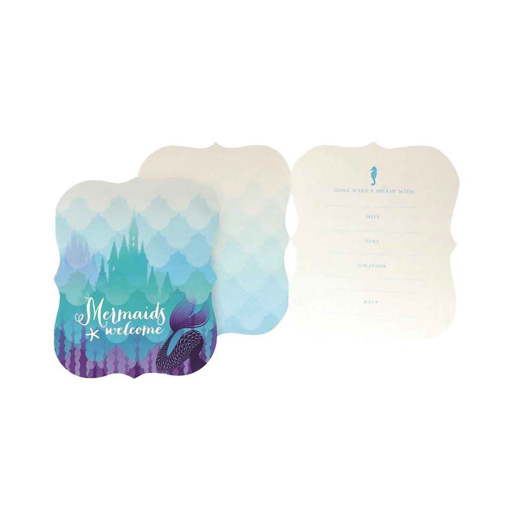 Bristol Novelty Mermaid Party Invitations (Pack Of 8)