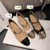 Love at a glance~ Xiaoxiangfeng thick-heeled Mary Jane shoes 2025 spring full leather color matching with commuter shoes