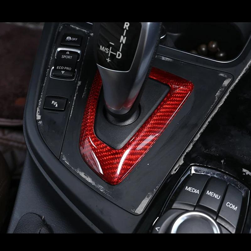 Для BMW F20 F21 F22 F23 F30 F31 F34 F35 F32 F33 F36 M2 F87 Накладка Панели Рычага Переключения Передач из Настоящего Углеродного Волокна База