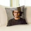 Наволочки для подушек с изображением актера J-Johnny D-Depp для спальни, гостиной, дивана, домашнего декора, полиэстеровая наволочка на молнии