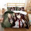 Аниме Steins Gate Kurisu Makise Комплект постельного белья для мальчиков и девочек Twin Queen Size Пододеяльник Наволочка Детская кровать Взрослый Домашний Текстиль