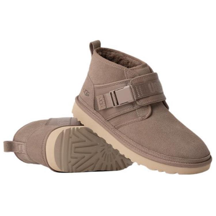 UGG Double Layer Leather Warm Fashion Snow Boots Men Boots Brown 1118570-CRBO