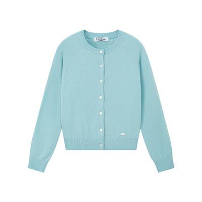 Шерстяной вязаный кардиган для девочек ELLE KIDS
