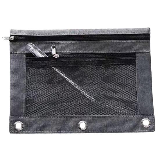 Сумка-карандаш большой емкости с сетчатыми окнами на молнии, сумка для хранения канцелярских принадлежностей, сумка для карандашей для дома, школы