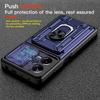 Card Slot Slide Camera Protection Phone Cover for Xiaomi Redmi Note 12 Pro Plus 5G 12Pro Ring Stand Holder Shockproof Armor Case Redmi Note 11 Pro 11S