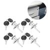 4pcs Security Drawer Lock Silver Cabinet Lock Durable Cam Lock  Cabinet