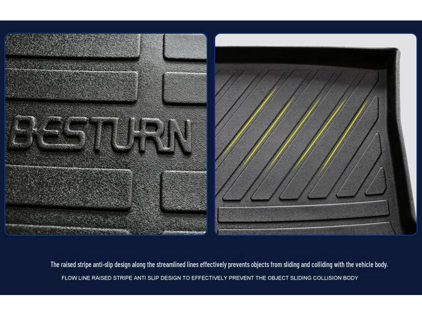 Износостойкий Водонепроницаемый Экологичный Коврик в Багажник из ТПЭ для Honda Fit