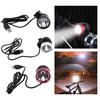 3 Colors  LED USB  Headlamp  Headlight Cycling Front Light + Two Rubber Rings