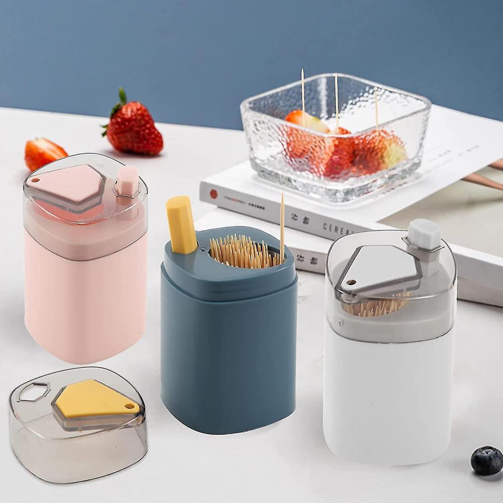 Автоматический выдвижной держатель для зубочисток Push-type, бытовая кухонная коробка для зубочисток