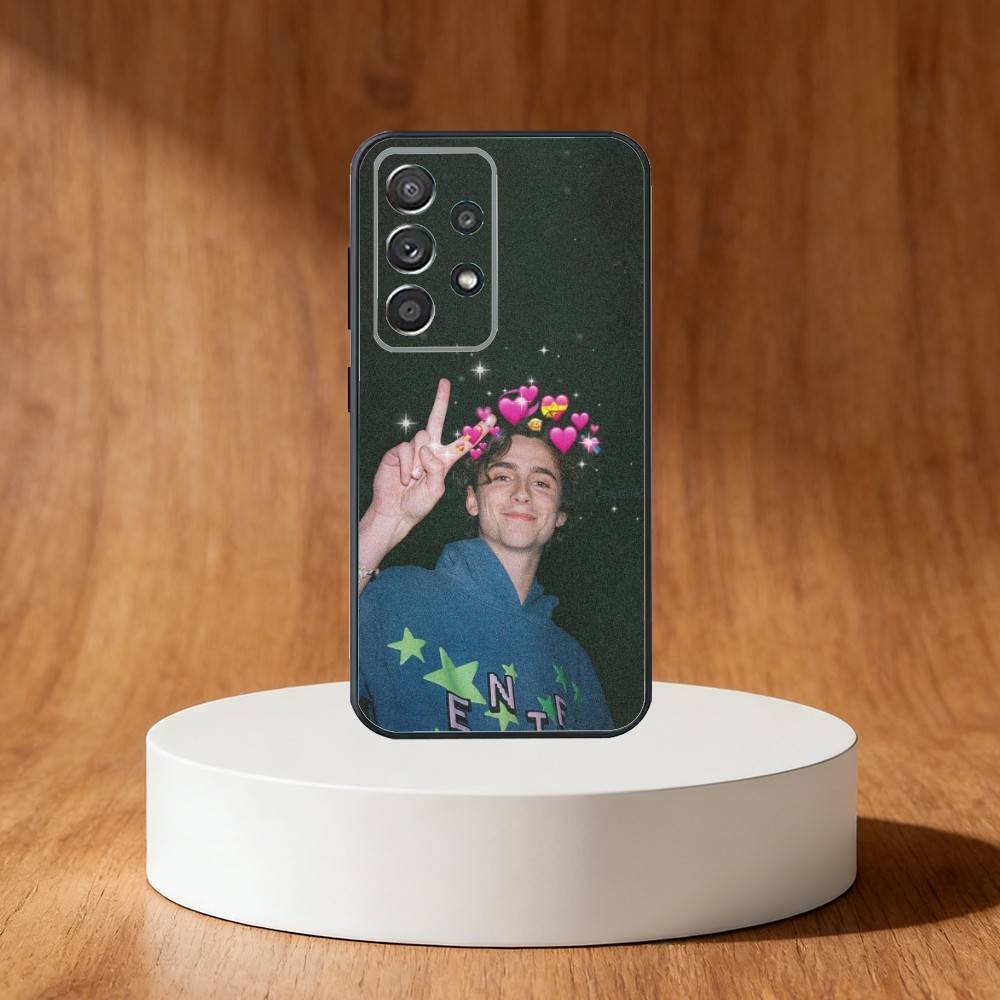 Timothee Chalamet Phone Case For Samsung S25,S24,S21,S22,S23,S30,Ultra,S20,Plus,Fe,Note,10,9,5G Black Cover