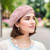 Элегантные кружевные береты с цветочным принтом, однотонные дышащие легкие кепки художника, повседневные береты для женщин и девочек, весна и лето