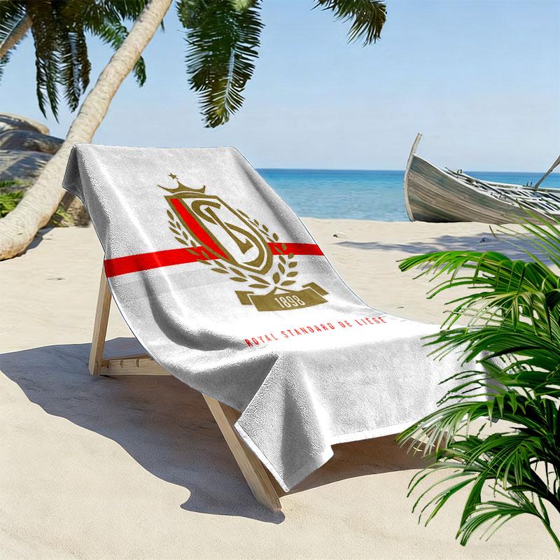 STD Liège Print Beach Towel, Large Soft Quick Dry Towel for Beach Camping Swimming