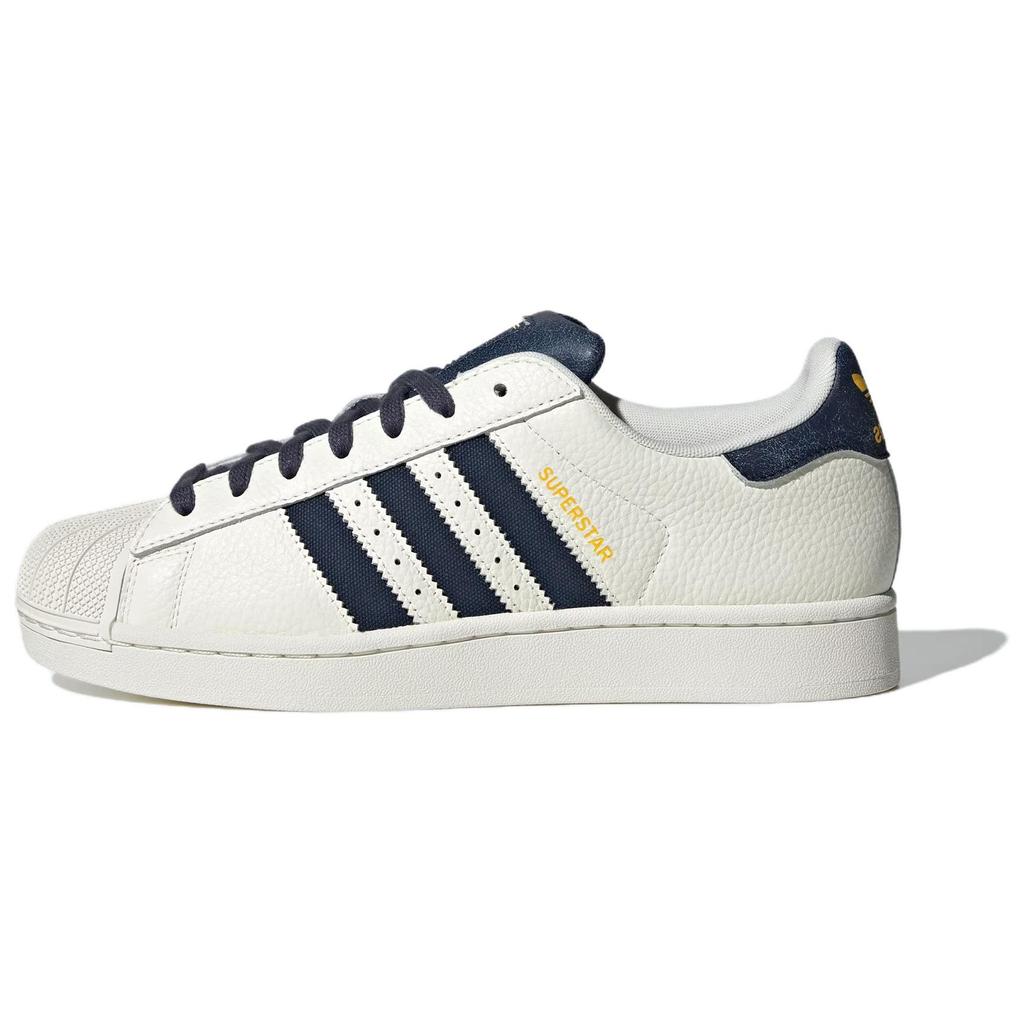 Adidas Originals Superstar 2 Classic Comfortable Durable Low-Top Skate Shoes Unisex Sneakers White Blue JR6989