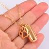 DIY Ashes Urn Memorial Necklace Gold Silver Perfume Vial Pendant Keepsake Pendant  Unisex
