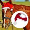 Cute Winter Horse Christmas Hat Red Color Xmas Horse Hat Christmas Horse Hat  Party Supplies