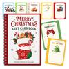 Seasonal Money Gift Folder Holographic Christmas Card Book, 7x5 Spiral Bound Holiday Keepsake Booklet, 10-Page Holder Greeting Bolder DIY for