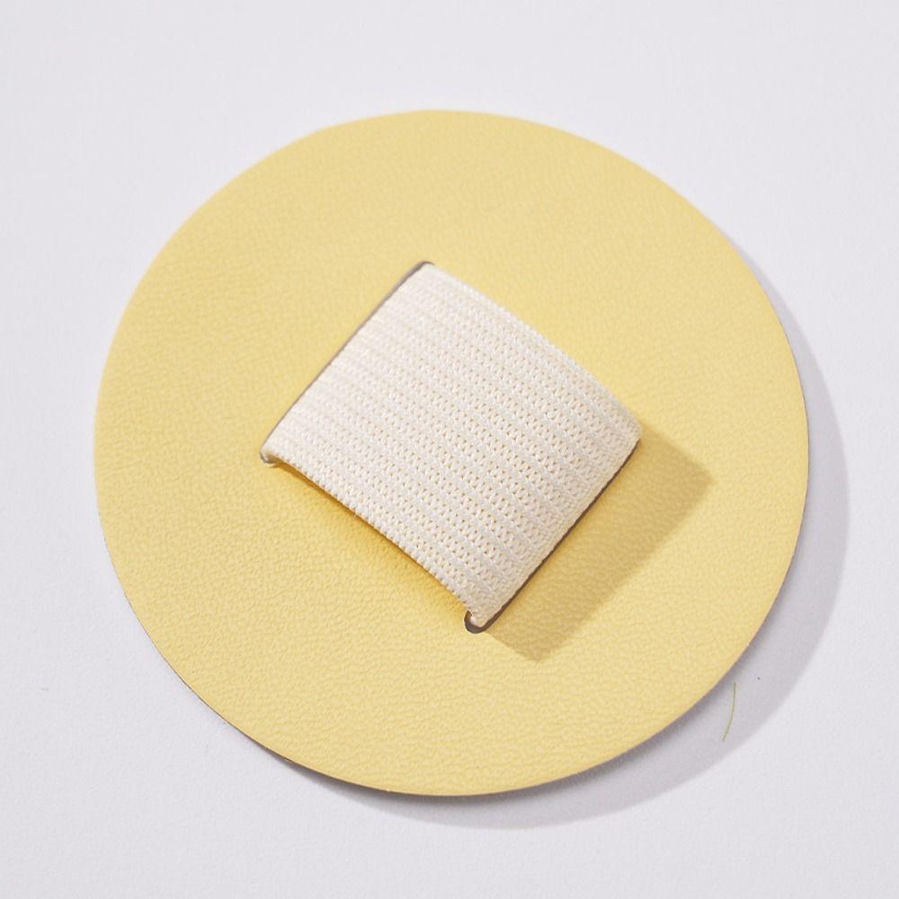 Love Shaped Round Pen Holder Elastic Loop Leather Pen Holder Portable Pen Clamp Notebook