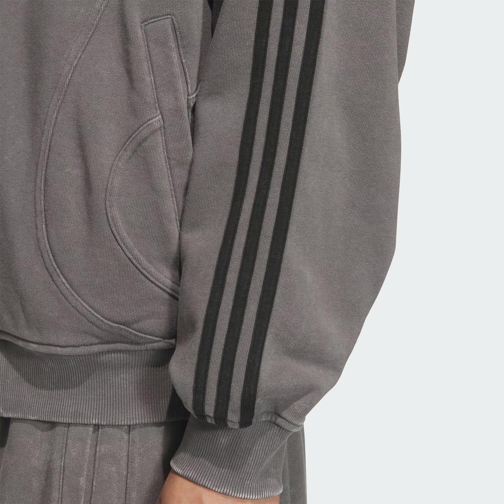 adidas Оригинальная толстовка TG FZ Свободный крой Полосатая на молнии с длинным рукавом Куртка Унисекс куртки KQ5525