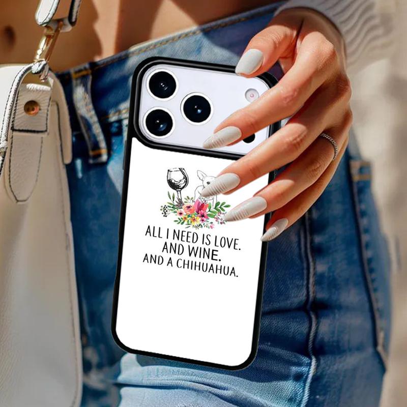 I Love My Chihuahua Dog Pug Phone Case For iPhone 17 Air 14 15 13 12 Max Cover For Apple 14 15 16 16e 11 Pro Max Plus