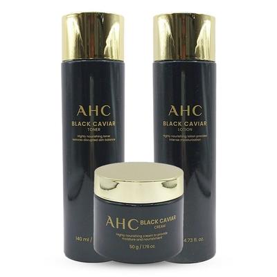Базовая косметика Черная икра 3 вида (тонер + лосьон + крем)