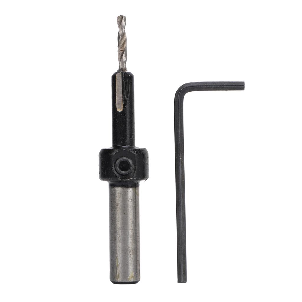 Countersink Drill Bit with Hex Wrench 2.5x6MM Carbide Tapered Counterbore Bit for for Woodworking Ho