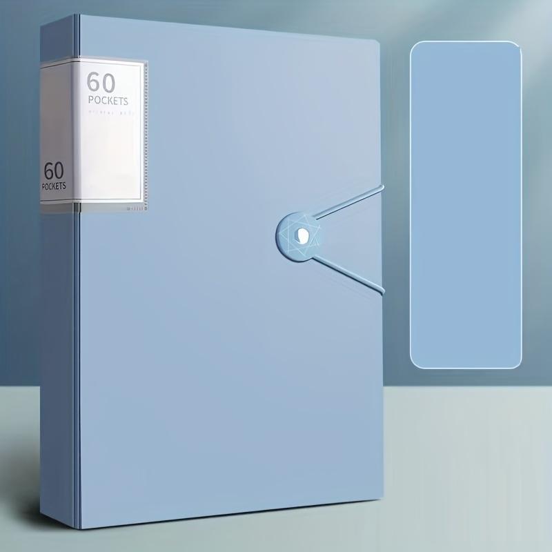 Папка-органайзер А4 с 60 карманами - Водонепроницаемый ПП органайзер для документов для контрольных работ и семейных записей