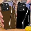 Двухцветные полосы для OnePlus Nord 3 5 6T 7 Pro 8 12 10T Reno8 Lite 5G 10R Nord N30 Жесткий чехол из закаленного стекла для телефона Черный