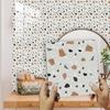 10pcs Marble Terrazzo Tiles Sticker Kitchen Backsplash Oil-proof Cupboard Washbasin Peel & Stick Waterproof Art Wall Decals