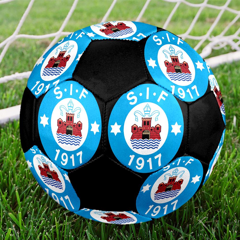 SIZE 5 Silkeborg IF Soccer Ball Colorful All Ages Machine Stitched PVC Competition Ready Durable High-Bounce