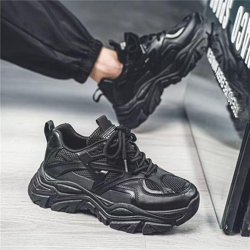 Мужские кроссовки на платформе Сетчатые дышащие кроссовки для бега Модная уличная повседневная обувь Мужские теннисные тренировочные кроссовки Zapatillas Hombre