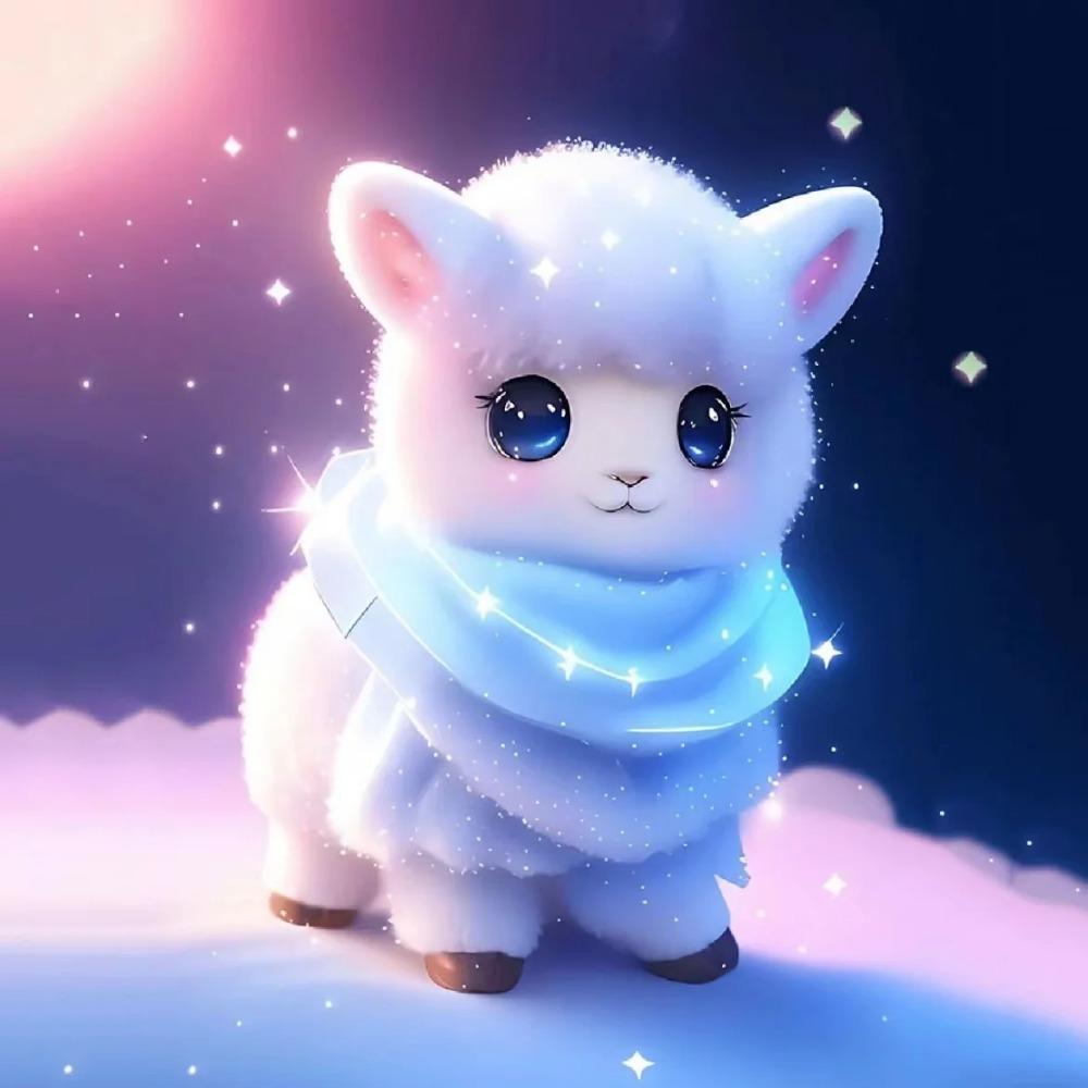 Алмазная картина, полная дрель, милое животное, круглая алмазная живопись, ручная работа, голубая роза, сделай сам, алмазная мозаика, картина, украшение дома