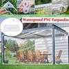 Transparent PVC Tarpaulin With Eyelets, Waterproof, For Greenhouse, Balcony, Pavilion