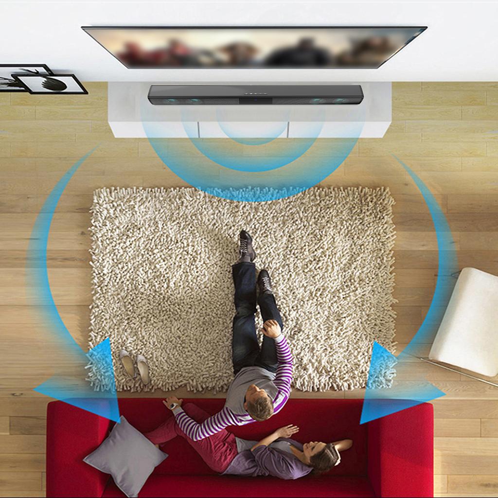 BS-28E Саундбар RGB с рассеянным освещением Аудио BT Динамик Домашний кинотеатр Эхо Настенный динамик Красочный RGB