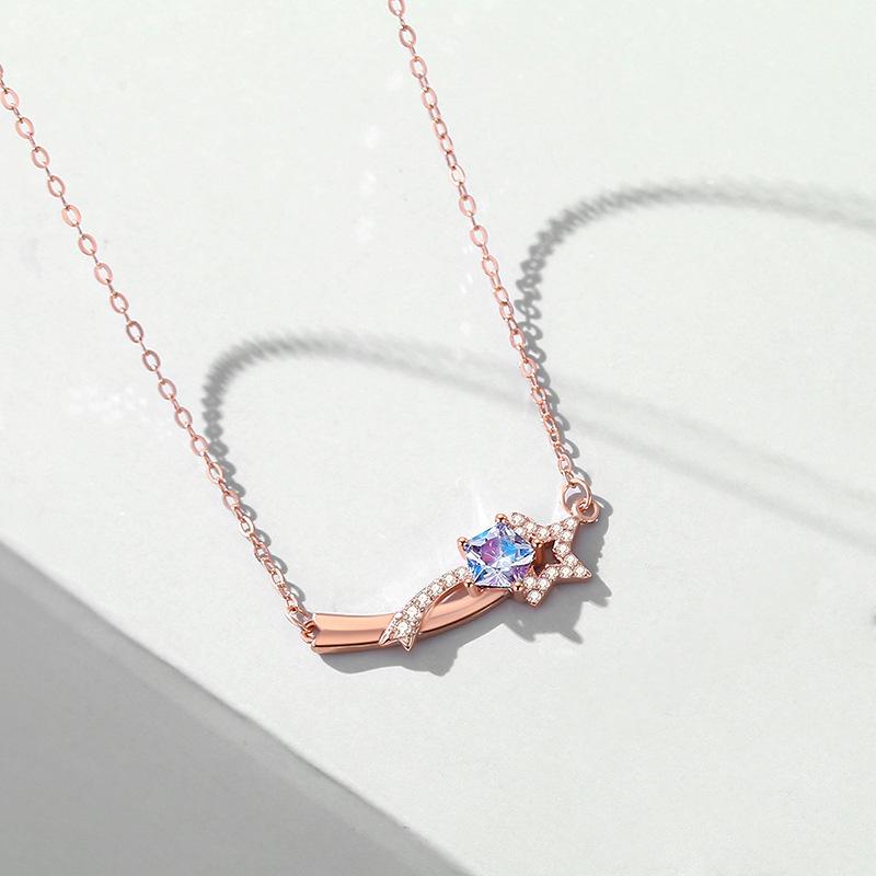 Танциз S925 стерлингового серебра Роскошное индивидуальное ожерелье с подвеской женское классическое ожерелье прилива