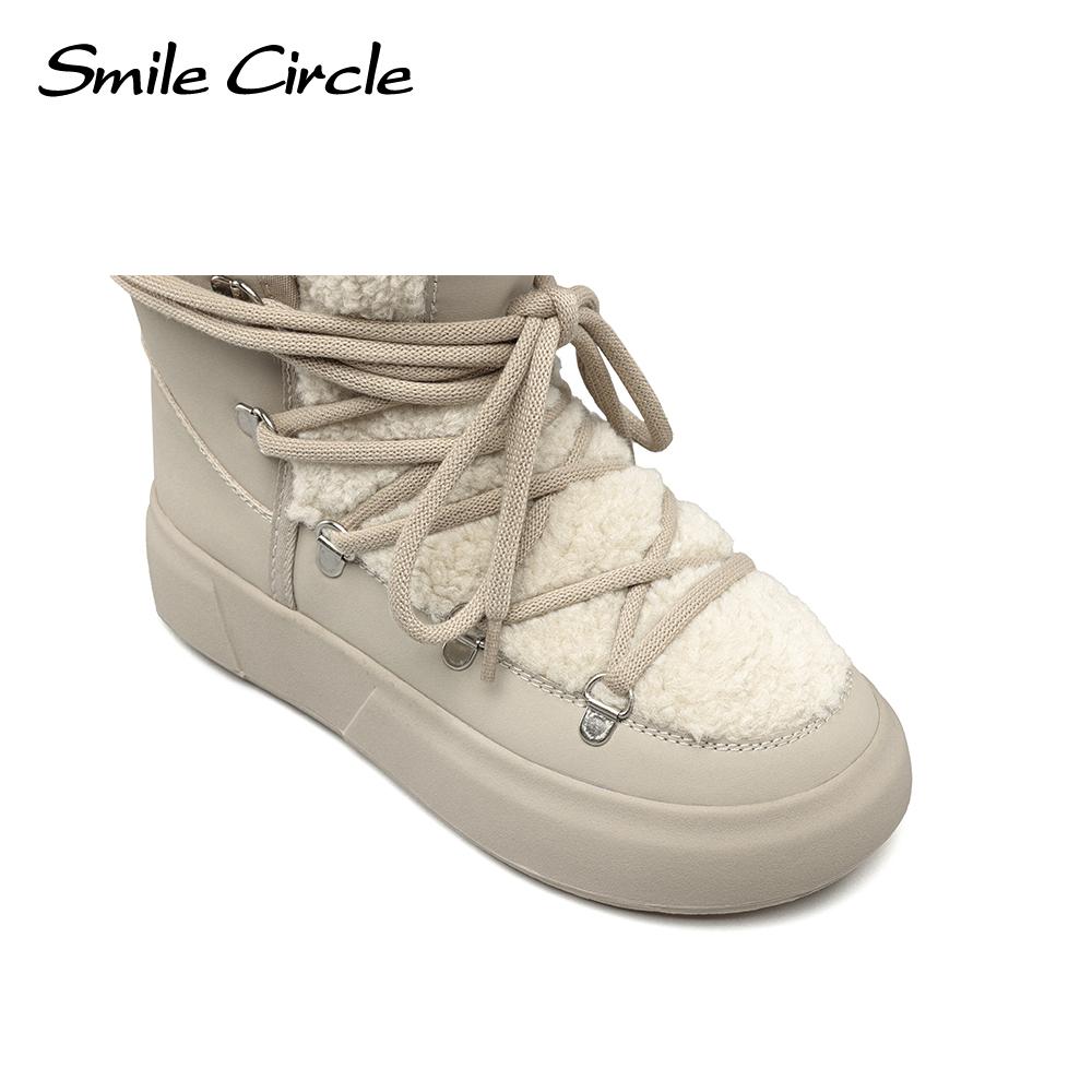 Snow Boots Women Winter Warm Plush Ankle Boots Trendy Platform Casual Shoes