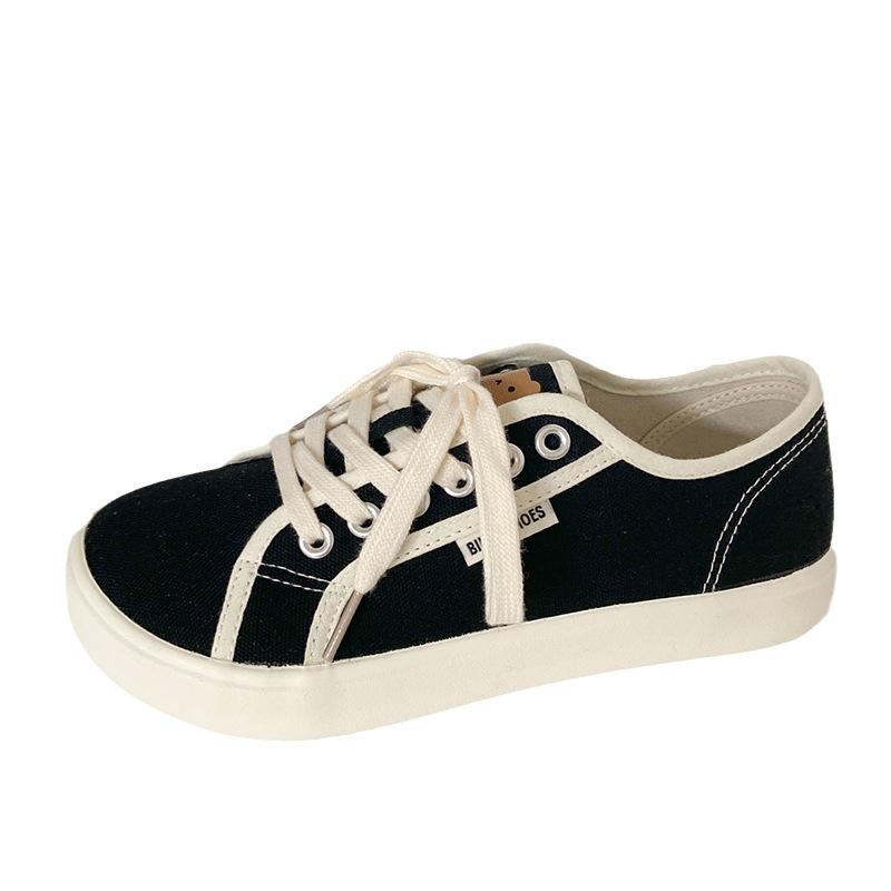 HB-001 mango head bear парусиновые туфли женские с плоской подошвой нишевые оригинальные ретро ins универсальные туфли для доски маленькие белые туфли