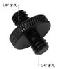 Универсальный винт для камеры с двумя головками, адаптер для фотосъемки, многоцелевой набор из 2 1/4" 1/4"