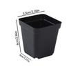 Pots For Seedlings 50pcs Square Reusable Seedling Cups Starter Pots Seedling Pots With Drainage Holes Gardening Kit Nursery Pot
