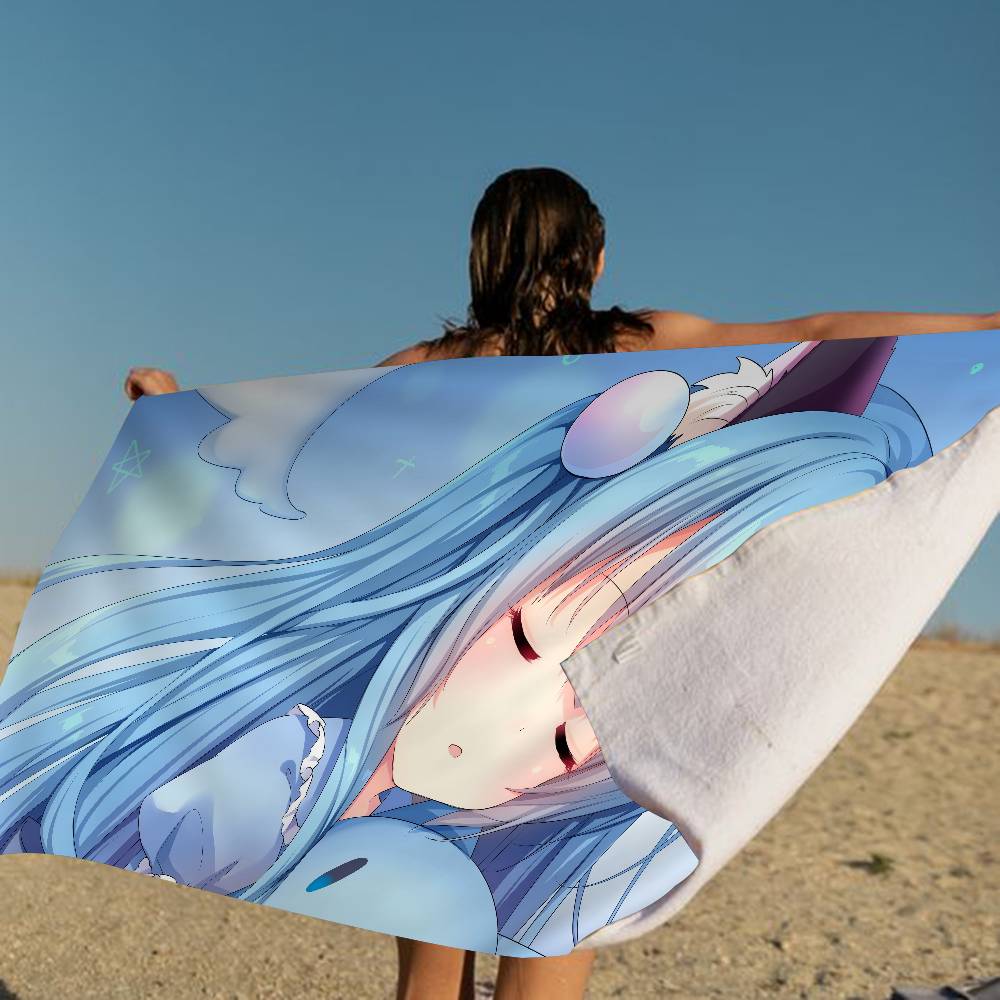 A-Амасиро Нацуки Микрофибровое Пляжное Полотенце Впитывающее Быстросохнущее Мягкое Для Йоги Плавания Курорта Альпинизма