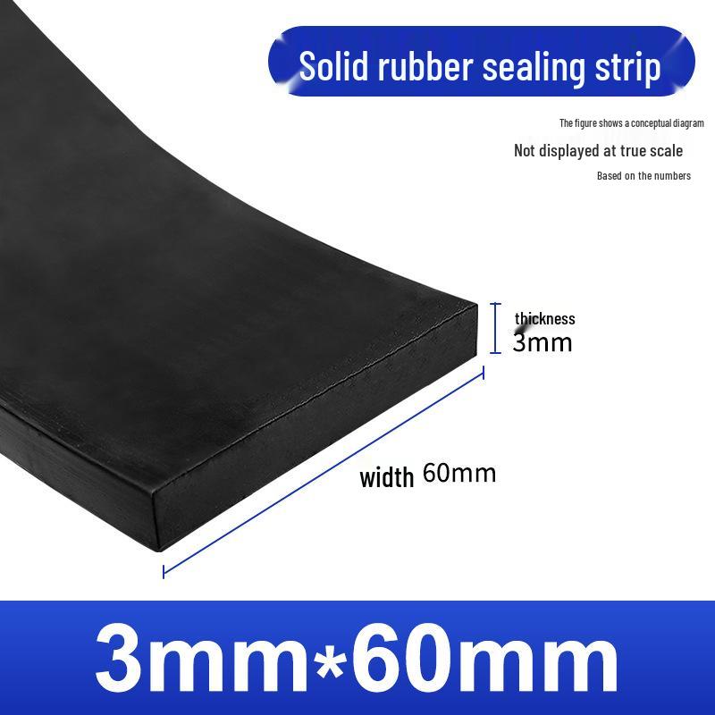 Nitrile Rubber Strip: Oil & Pressure-Resistant Shock Absorbing Glass Pad for Sealing & Joint Support