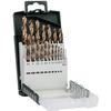 Set of 19 HSS-Cobalt Ground Metal Drill Bits - - Drill Bit - Grey - Total Length : 200.0 Mm