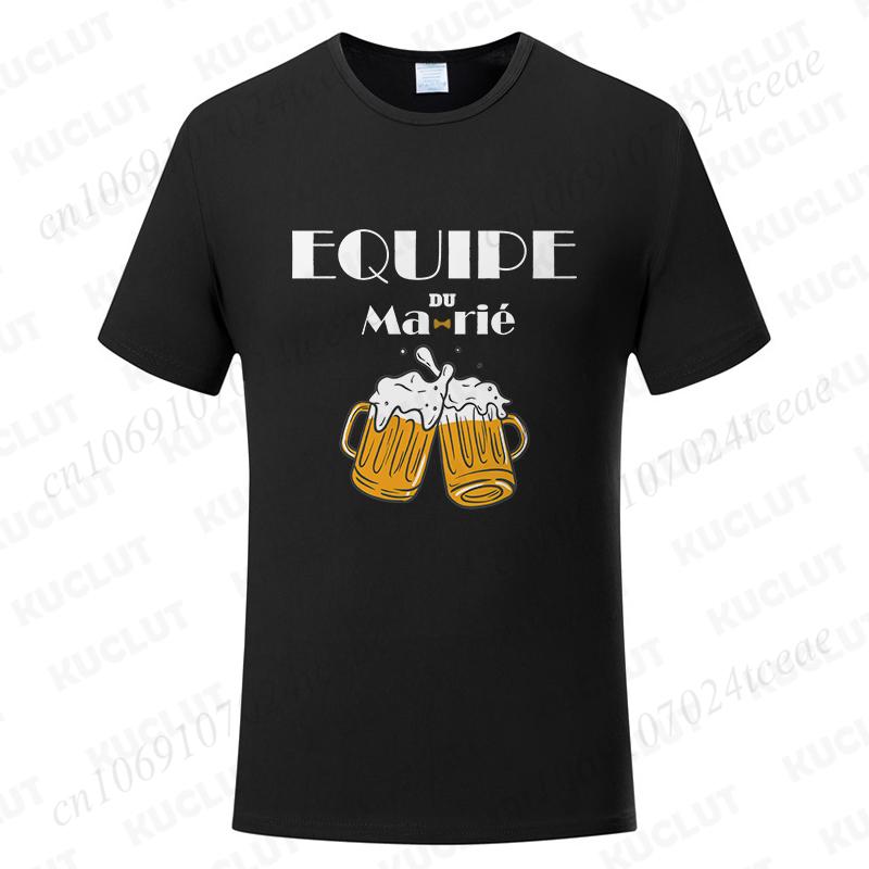 French Boyfriend Bachelor Party Tshirt Single Wedding Graphic Oversized Y2k Tops Evg Team Groomsman Tees Future Groom Man Shirt