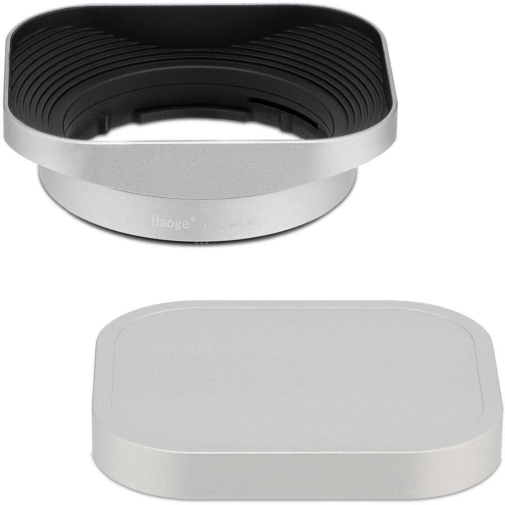 Haoge LH-OM45 Square Metal Lens Hood Shade for Olympus M. ZUIKO DIGITAL ED 45mm f/1.8 Lens 45/1.8