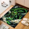 Green Flaming Dragon Swirling Through Clouds Carpet for Living Room Bedroom Sofa Home Decor Rus Non-slip Floor Mat Luxury Gift
