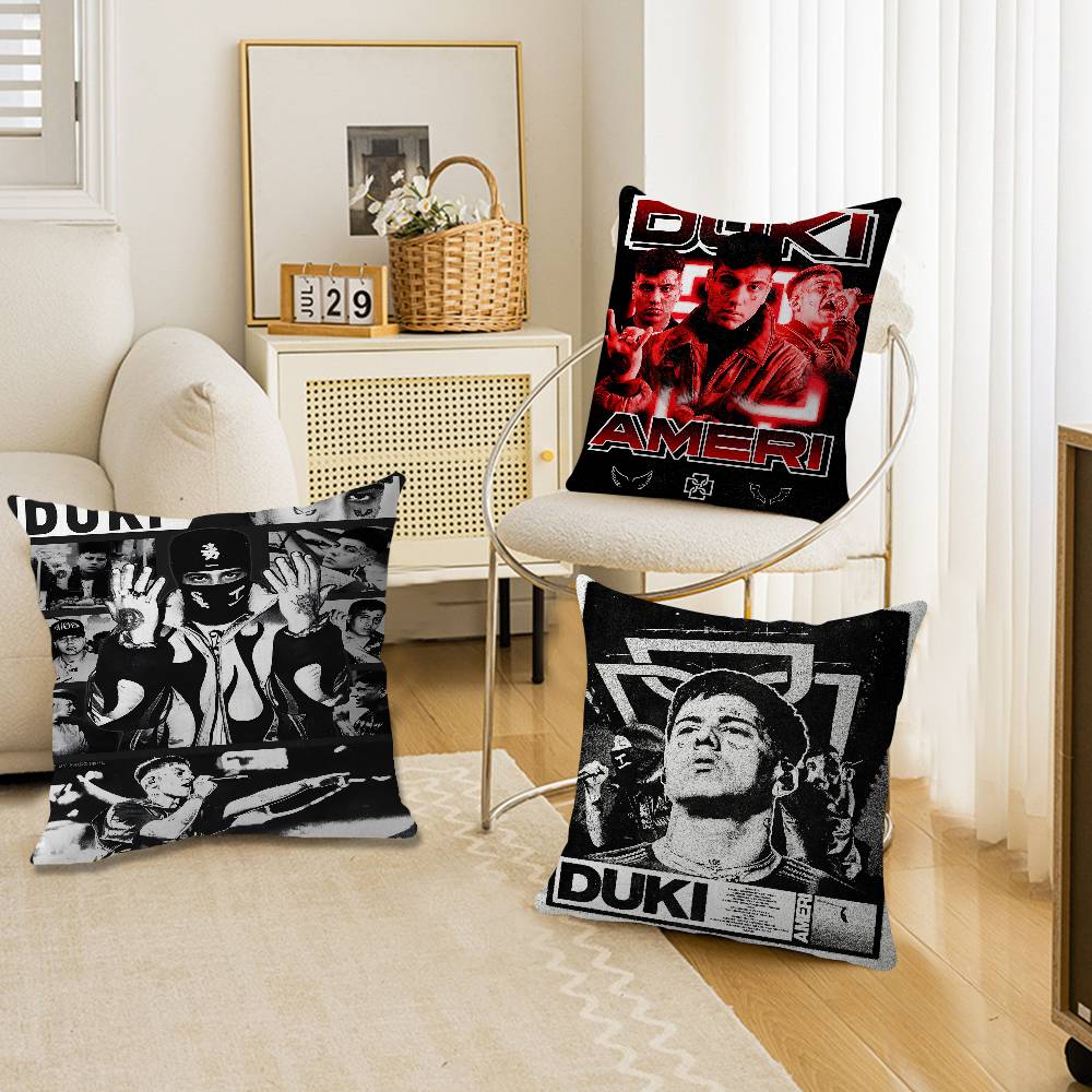Rapper Duki Personalized Pillow Dust Cover Bedroom Kids Party Decoration Pillowcase Birthday Children Gift