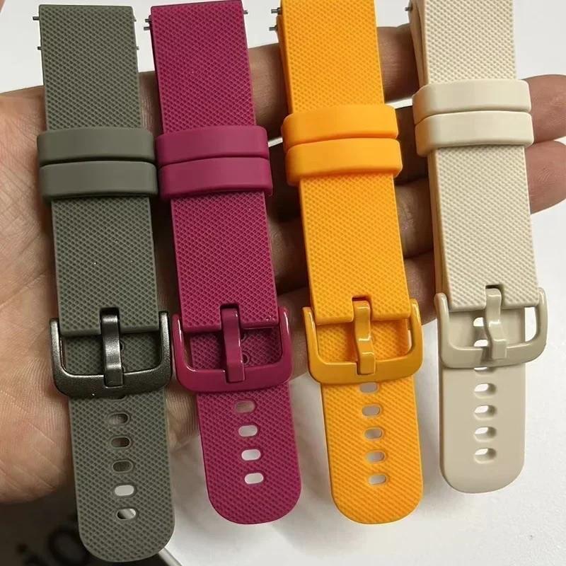 22 мм 20 мм силиконовый ремешок для Amazfit Cheetah Square/Round/Pro браслет для Amazfit Active/Active 2/Balance/Bip 3 5 5 Unity